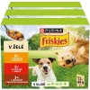 Friskies Adult s hovädzím s kuraťom a jahňacím v želé 3 x 12 x 85 g