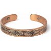 Medený magnetický náramok s krížovými pruhmi 1ks
