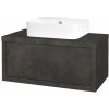 Dreja Umývadlová skriňa STORM SZZ 80 (umývadlo Joy 3) - D16 Tmavý betón / D16 Tmavý betón