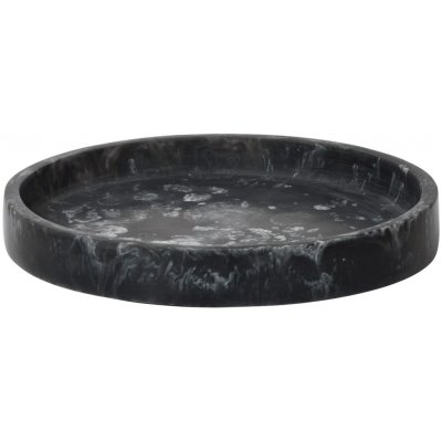 Ferm Living Dekoratívna okrúhla tácka Mist Charcoal 20 cm