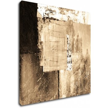 Impresi Obraz Abstrakt béžovo zlatý štvorec - 60 x 60 cm