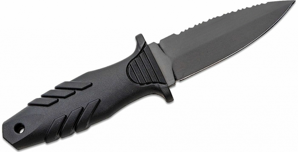 Fox Knives FOX KNIVES TACTICAL ELEMENTUM DAGGER STAINLESS STEEL N690 BLD SERRATED