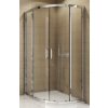 SanSwiss TOPR 55 090 50 22 Sprchový kout čtvrtkruhový 90×90 cm, aluchrom/durlux