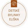 Davídkovo koření Etiketa Detské bylinky Eliška, béžová priemer 4,5 cm 1 ks