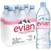 Evian Prírodná neperlivá minerálna voda 6 x 1 l