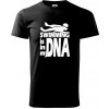 Swimming is in my DNA - Klasické pánske tričko vyššej gramáže - XS ( Čierna )