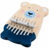 Goki Drevené palcové piano Kalimba macko