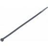 Solight viazacie nylonové pásky, 3,6 x 200mm, čierna, 100ks 8595093931321