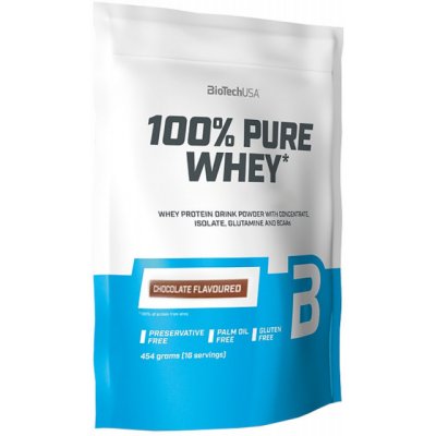 BioTech USA 100% Pure Whey 454 g, karamel-kapučíno