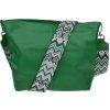 NovaKabelka.sk Prisca Verde Chiaro s prídavným popruhom V kožená talianska crossbody kabelka zelená