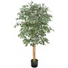 Vevor Umelý fikus 150cm, čierny kvetináč, prírodný kmeň, realistické listy RZS5FTRSSLX05VE6P001V0