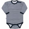 Dojčenské body New Baby Classic II s modrými pruhmi