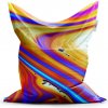 Sablio Sedací vak Farebná abstrakcia - 200x140 cm