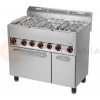 Plynový sporák s el. rúrou 5x4,5 kW | REDFOX, KSPT-99/5SGE