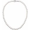 Evolution Group Perlový náhrdelník z pravých riečnych perál biely 22007.1