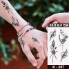 REBELULU Tetovačka Dočasné tetovanie Vodeodolná dočasná nálepka na tetovanie Ruža Rose Meč Sword Dýka Knife Barbed wire Cross Flash Tatoo Falošné tetovanie Body Art Ženy Muži