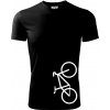 Bicykel na výšku - Pánske tričko Fantasy športové - M ( Čierna )