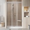 Ravak ASDP3-100 198 trojdielné sprchové dvere, satin+transparent 97 - 101 x 198 cm, satin, 00VA0UR2Z1