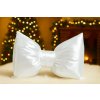 INTERMEDIC SK Dekoračný vankúš Mašľa Saténová biela Veľkosť: 40x60cm