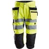 Snickers Workwear kraťasy LiteWork reflexní 3/4 'Pirate' žluté