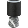 Rabalux Čierna stolná lampa Nalisa pre žiarovku E14 74066
