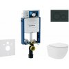 Geberit Kombifix Set predstenovej inštalácie, kompaktného klozetu Oudee Vortex a dosky softclose, tlačidlo Sigma20, čierna lesk/čierna mat SANI15CA5133