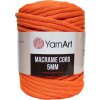 YarnArt Macrame Cord 5 MM Neónovo oranžová 800