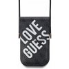 Guess PU 4G Big Love Logo Taška na Telefon Black