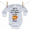 Boodyy Body s dlhým rukávom Idem s babkou na kávu 92 (18-24 mesiacov)