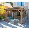Westmann Devon 12x12 drevený altánok 366x366x320 cm, prírodná