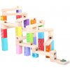 Bigjigs Toys Drevená guličkové dráha Farebná