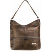 VIVIAN dámska koženková kabelka Tmavohnedá