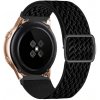 eses Nastaviteľný nylónový elastický loop remienok pre smart hodinky 22 mm Farba: čierna