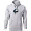 Parové tričko - Skrutka a matka - Mikina pánska Cape s kapucňou - 2XL ( Svetlosivý melír )