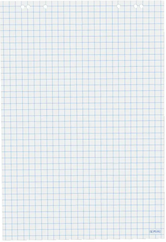 Bloc paperboard 20 feuilles de papier blanc Herlitz 68 x 99 cm sur