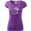 Hádzaná lopta ruka - Dámske tričko Pure - 3XL ( Fialová )