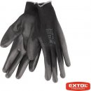 EXTOL PREMIUM rukavice z polyesteru polomáčané,, čierne 8856637