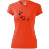 EKG bouldering - Dámske Fantasy športové (dresovina) - S ( Neónová oranžová )