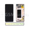 LCD Displej + Dotykové sklo + Rám Samsung Galaxy S10 Plus G975F - originál Farba: Biela