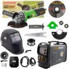 Sada zvárací poloautomatický invertor SPI-320 s uhlovou brúskou PW2450 + zvárací drôt FW81 + kukla SPH90-800-B + magnet WH33 | SSPI-320/PW2450/SPH90
