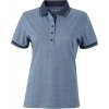James & Nicholson | JN 705, Dámske polo, modrá melange - modrá navy, S