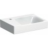 GEBERIT Xeno2 závesné umývadielko s otvorom vľavo, bez prepadu, 400 x 280 mm, biela, s povrchom KeraTect, 500.528.01.1