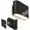| Briloner 3878015 - LED nabíjateľné nástenné svietidlo so senzorom CHAT LED/3W/5V 2000 mAh čierna | 3878015