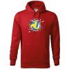 Volejbal lopta v triku - Mikina pánska Cape s kapucňou - 2XL ( Červená )