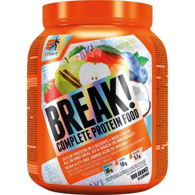 Extrifit Protein Break kompletné jedlo príchuť Strawberry 900 g