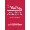 English Words From Latin And Greek Elements (DONALD M AYERS)(Brožovaná)