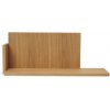 Ferm Living Nástenná polica Stagger Shelf, nízka – naolejovaný dub