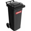 Sulo 1093327 popolnica 80 l HDPE 51,6 x 44,5 x 92 cm sivá