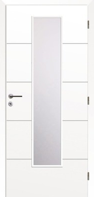 Solodoor Interiérové dvere Snow 8 presklené, 80 P, biela