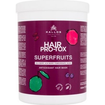 Kallos Cosmetics Hair Pro-Tox Superfruits Antioxidant Hair Mask posilňujúca maska na vlasy 1000 ml pre ženy